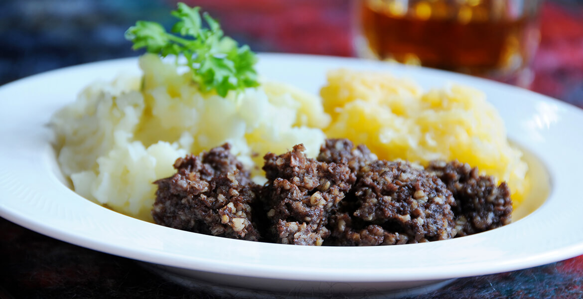 haggis neeps and tatties clipart house