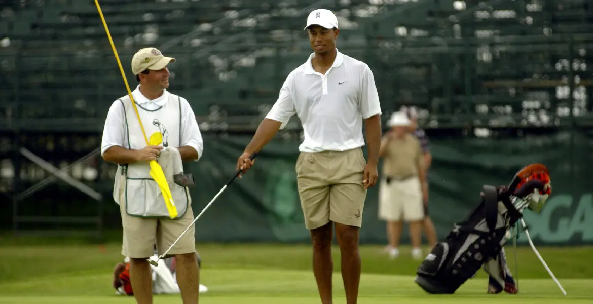 Thomas Trinchitella with Tiger Woods