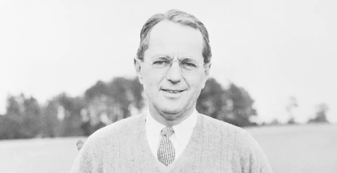 1958-Pinehurst, NC- Portrait of Richard S. Tufts, Secretary of the U.S.G.A., President of Pinehurst, Inc., former president of the Carolina Golf Association, Chairman of the U.S.G.A. Junior Championship Committee, and a past member of the U.S.G.A. Rules Committee.